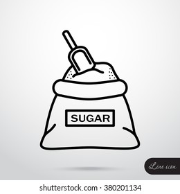 Line icon- sugar