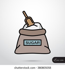 Line icon- sugar