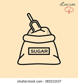 Line icon- sugar