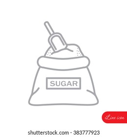 Line icon- sugar