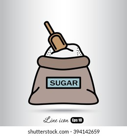 Line icon- sugar