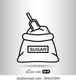 Line icon- sugar