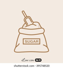 Line icon- sugar