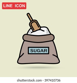 Line icon- sugar