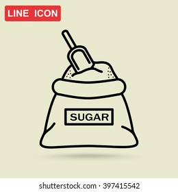 Line icon- sugar
