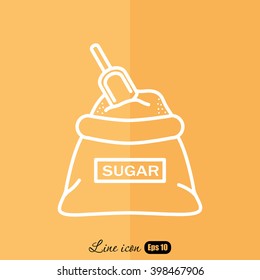 Line icon- sugar