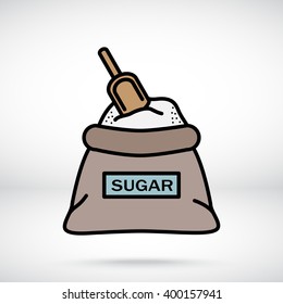 Line icon- sugar