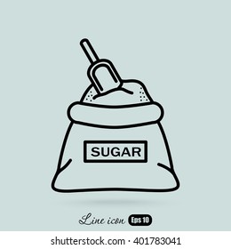 Line icon- sugar