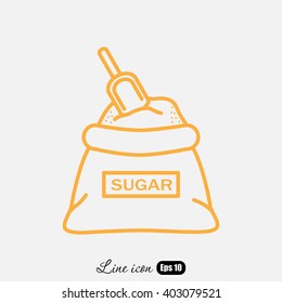 Line icon- sugar