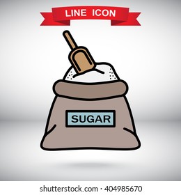Line icon- sugar