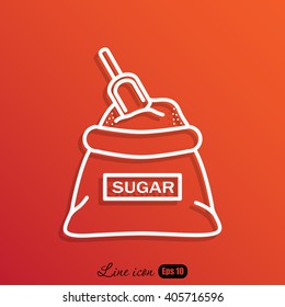 Line icon- sugar