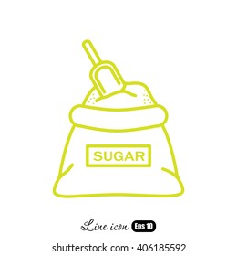 Line icon- sugar