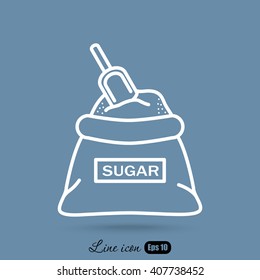 Line icon- sugar