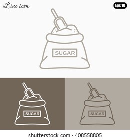 Line icon- sugar