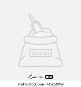Line icon- sugar