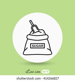 Line icon- sugar