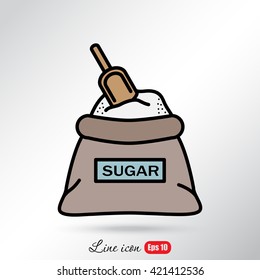 Line icon- sugar