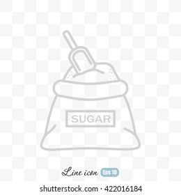 Line icon- sugar