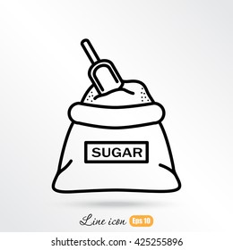 Line icon- sugar