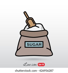 Line icon- sugar