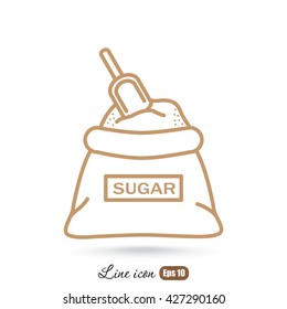Line icon- sugar