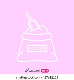 Line icon- sugar