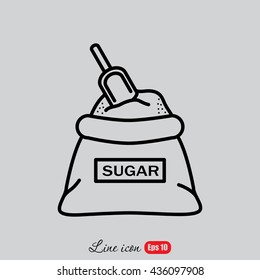 Line icon- sugar