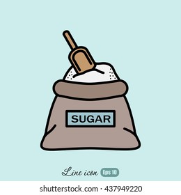 Line icon- sugar