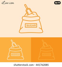 Line icon- sugar