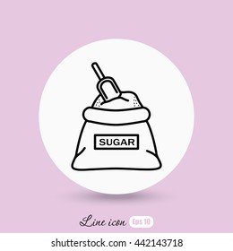 Line icon- sugar