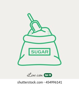 Line icon- sugar