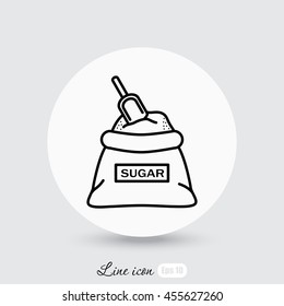 Line icon- sugar