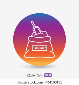 Line icon- sugar