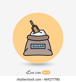 Line icon- sugar