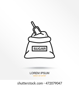 Line icon- sugar