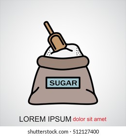 Line icon- sugar
