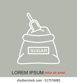 Line icon- sugar