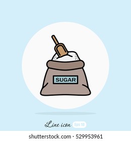 Line icon- sugar