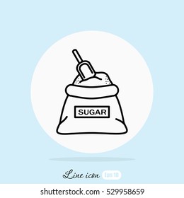 Line icon- sugar