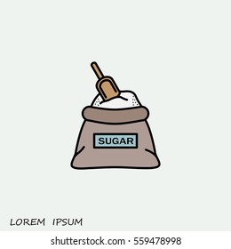 Line icon- sugar
