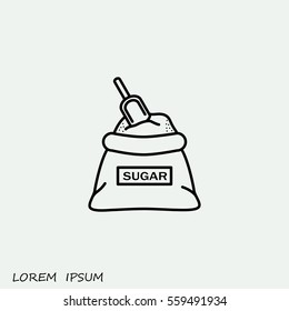 Line icon- sugar