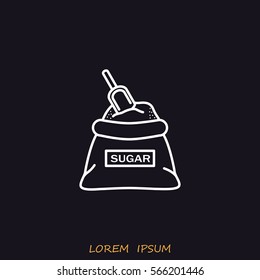 Line icon- sugar