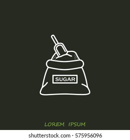 Line icon- sugar