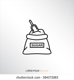 Line icon- sugar