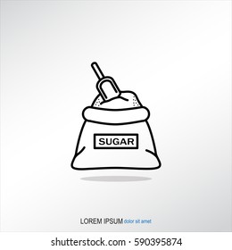 Line icon- sugar