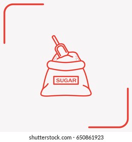 Line icon- sugar