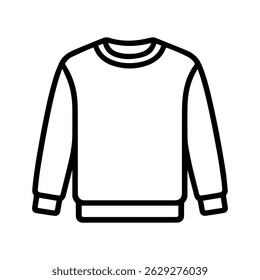 line icon sweatshirt on white background vector
Vector icon clothes and shoes