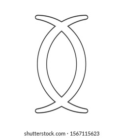 line icon from the symbol of kwanzaa in africa. symbol to builid our maintain shop or business. they call it ujamaa.