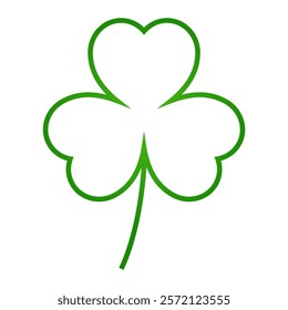 line icon symbol shamrock leaf design vector illustration