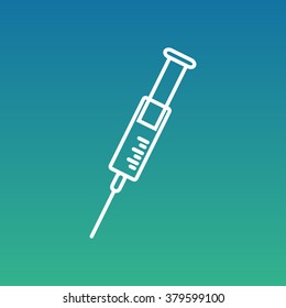 Line icon- syringe